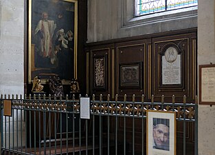 Chapelle Saint-Vincent-de-Paul avec un tableau d'André-Joseph Bodem.