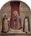 The Madonna with Saint Dominic (right) and Saint Zenobius (left), by Fra Angelico