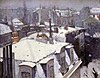 Vue de toits (Effet de neige) by Gustave Caillebotte