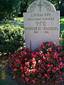 Dro's grave in Mount Auburn Cemetery, Watertown, Massachusetts (pre-reinterment in Armenia)