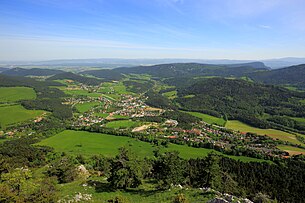 Nordwestansicht von Grünbach am Schneeberg