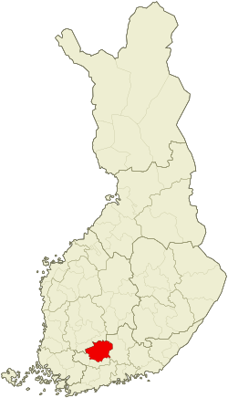Location of Hämeenlinna sub-region