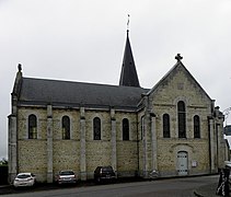 Flanc sud de l'église.