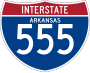 Interstate 555 marker