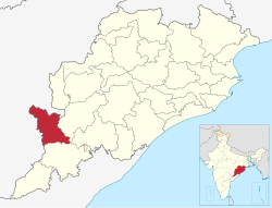 Location in Odisha, India