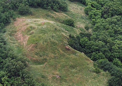 Aerial photography: Kemendollár, castle of Kemen