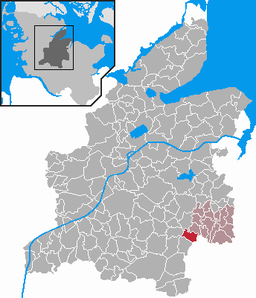 Läget för kommunen Loop i Kreis Rendsburg-Eckernförde