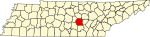 State map highlighting Warren County