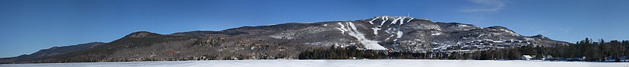A panoramic view of the Mont-Tremblant, Quebec, Canada.
