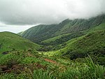 Mountain scenery in tropical setting