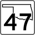 State Highway 47 marker