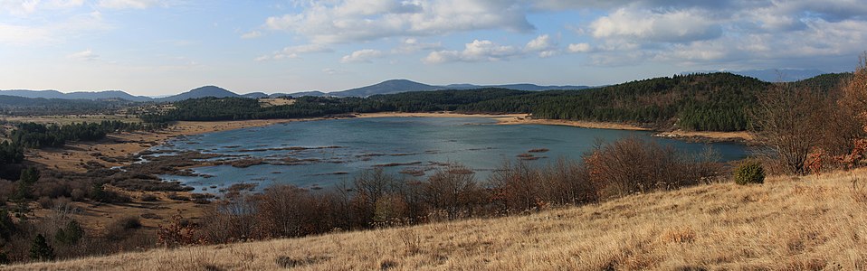 Lake Palčje, winter, by Yerpo