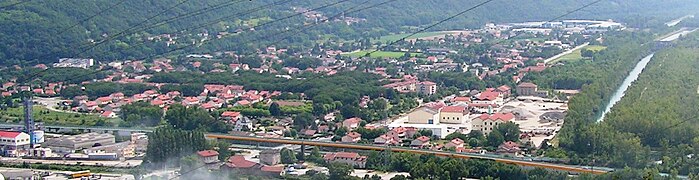 Panorama de Champ-sur-Drac depuis le Saut du Moine.