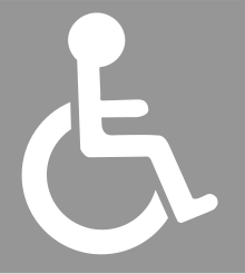 Pictogramme représentant une personne handicapée