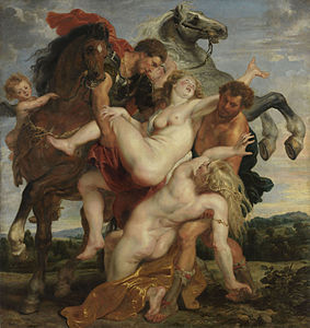 The Rape of the Daughters of Leucippus, by Peter Paul Rubens