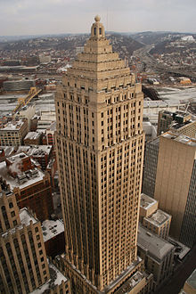 Gulf Tower in Pittsburgh, Pennsylvania, by Trowbridge & Livingston and Edward Mellon (1932)