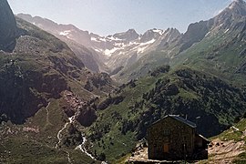 Le refuge en juillet 1988.