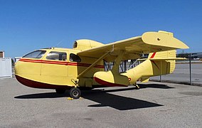 Un RC-3 Seabee fotografato presso l'Hiller Aviation Museum di San Carlos (California)