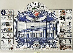 Painel comemorativo dos 140 anos da S.F.R.U.A.