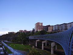 Viaducto de Urbinaga desde el metro