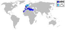 Distribución de la dorada