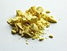 Yellow powdery chunks