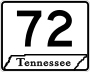 State Route 72 marker