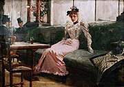 The Parisian Life; by Juan Luna; 1892; oil on canvas; 57 cm × 79 cm