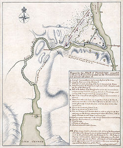 Battle of Ticonderoga (1759), by William Brasier (edited by Durova)