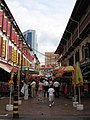 Trengganu Street has been converted to a pedestrian mall with shops lining both sides of the street, which transforms into a night market after dark.