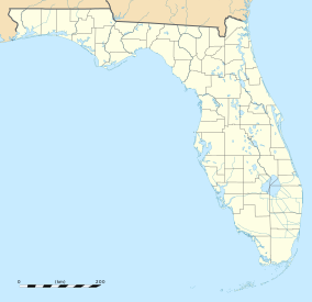Map showing the location of Suwannee River State Park