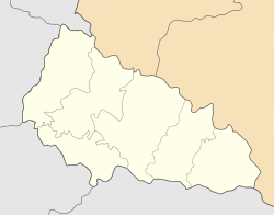 Pyiterfolvo is located in Zakarpattia Oblast