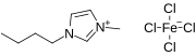 1-Butyl-3-methylimidazolium salt of [FeCl4]−.