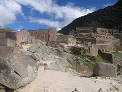 Weg zum Monumentalkern von Ollantaytambo