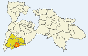 Poziția Badenweiler pe harta districtului Breisgau-Hochschwarzwald