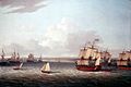 Image 12The British Fleet Entering Havana, 21 August 1762, a 1775 painting by Dominic Serres (from History of Cuba)