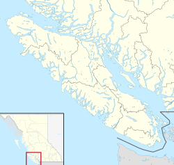 Zeballos is located in Vancouver Island