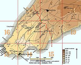 Description de l'image Carte_du_cap_Helles_Gallipoli1915.jpg.