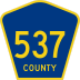 County Route 537 marker