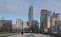 The Hague, skyline from Laan van Reagan en Gorbatsjov