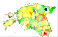 2007 Estonian parliamentary election, 5 parties with 4 to 6 hues each