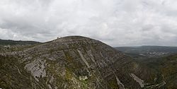 Fórnea, a natural amphitheatre, part of the massif