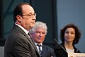 François Hollande, F. Cuillandre et A. Azoulay