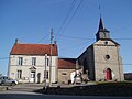 La mairie et l'église.