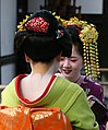 Image 47Two Geisha conversing near the Golden Temple in Kyoto, Japan (photo by Daniel Bachler) (from Portal:Theatre/Additional featured pictures)