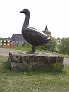 The Gent (statue) of Gendt at the Waaldijk