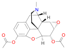 Chemical structure of heroin-7,8-oxide.