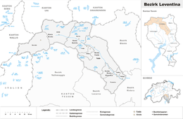 Distretto di Leventina – Localizzazione