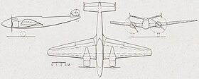 vue en plan de l’avion