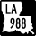 Louisiana Highway 988 marker
